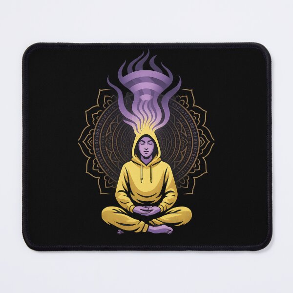 Item preview, Cyber Monk. Wellbeing meditation. Design 1. designed and sold by Shoot-The-Moon.