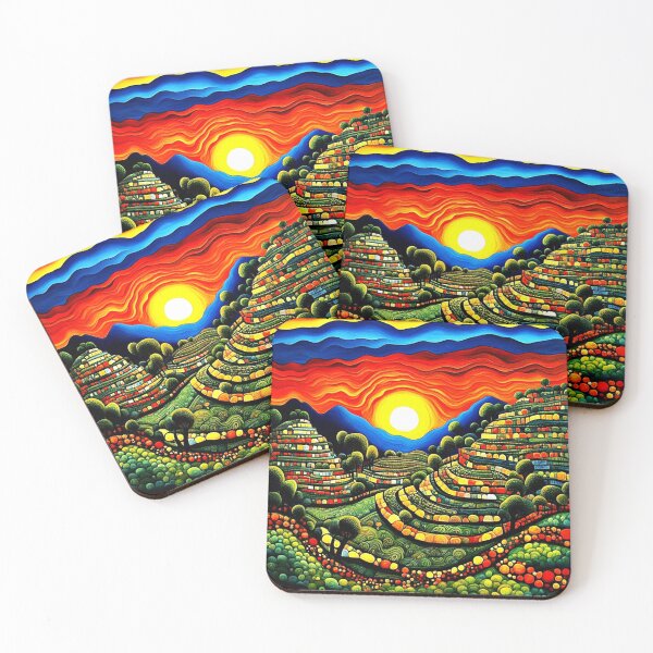 Artikelvorschau, Terrassenlandschaft Sonnenuntergang 2 entworfen und verkauft von George Hutton Hunter.