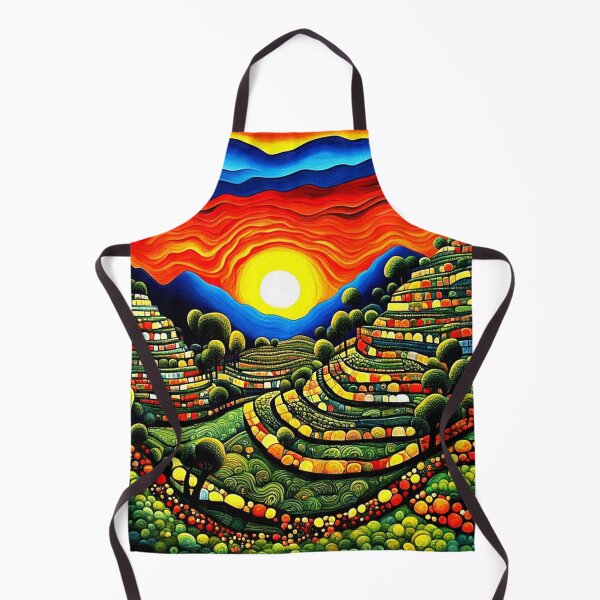 Item preview, Terraced Landscape Sunset 2 designed and sold by George Hutton Hunter.
