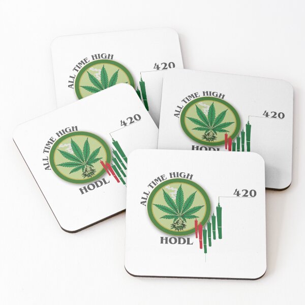 Item preview, Weed ATH Crypto Stoner 420 Coin Meme HODL designed and sold by Glmart.