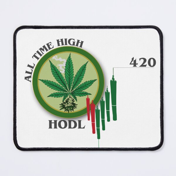 Item preview, Weed ATH Crypto Stoner 420 Coin Meme HODL designed and sold by Glmart.
