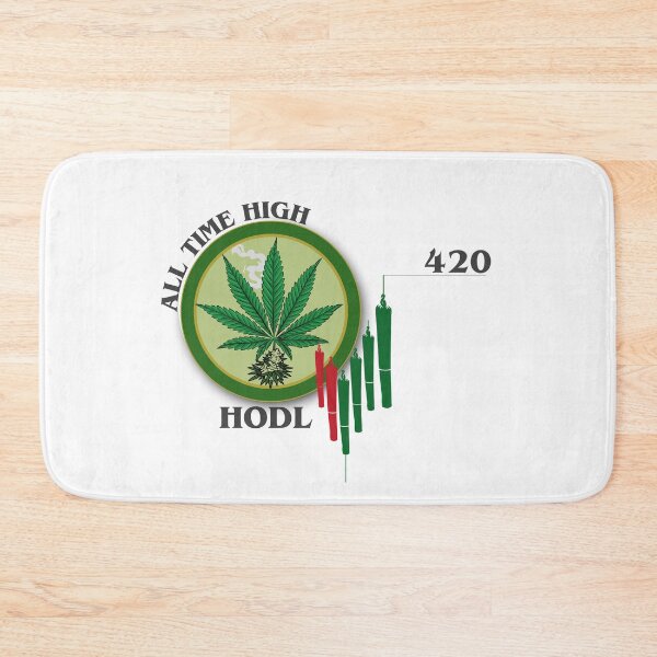 Item preview, Weed ATH Crypto Stoner 420 Coin Meme HODL designed and sold by Glmart.