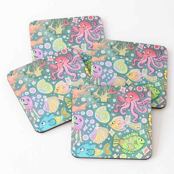 Item preview, Underwater Rainbow Creatures designed and sold by MadebySan.