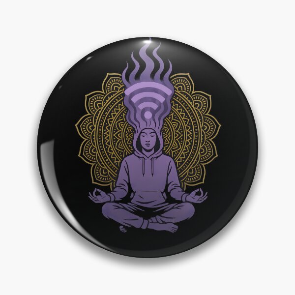 Item preview, Cyber Monk. Wellbeing meditation. Design 2. designed and sold by Shoot-The-Moon.