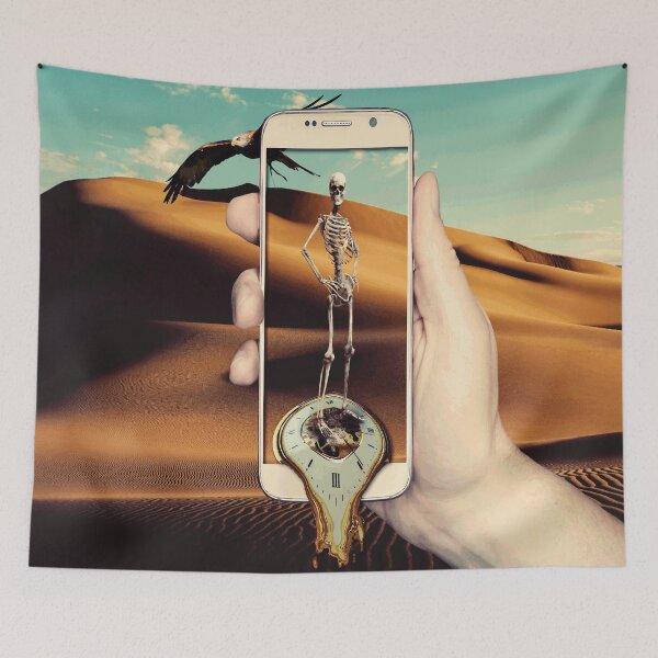Item preview, SKELETON PHONE Pop Art designed and sold by Bruce ALMIGHTY Baker.