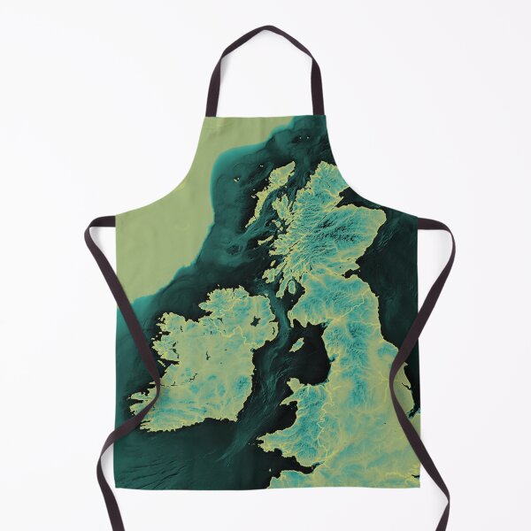 Item preview, Britain and Ireland maps in deep forest designed and sold by DreamingBeetle.