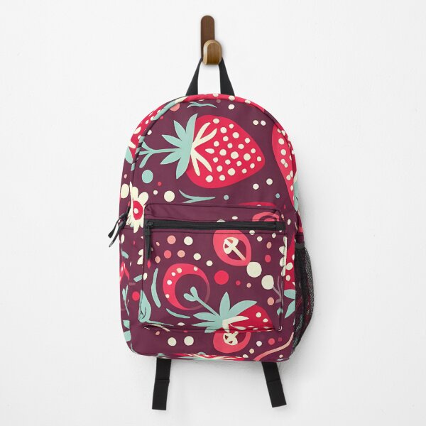 Item preview, Scandinavian Folk Art Summer of Strawberries - Cute Strawberries and Cream by heidiannemorris © designed and sold by FOLK ART FUSION by heidiannemorris.