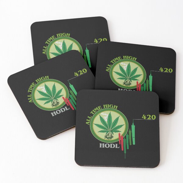 Item preview, Crypto Stoner ATH 420 Weed Coin Meme HODLE designed and sold by Glmart.