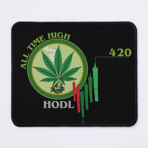 Item preview, Crypto Stoner ATH 420 Weed Coin Meme HODLE designed and sold by Glmart.