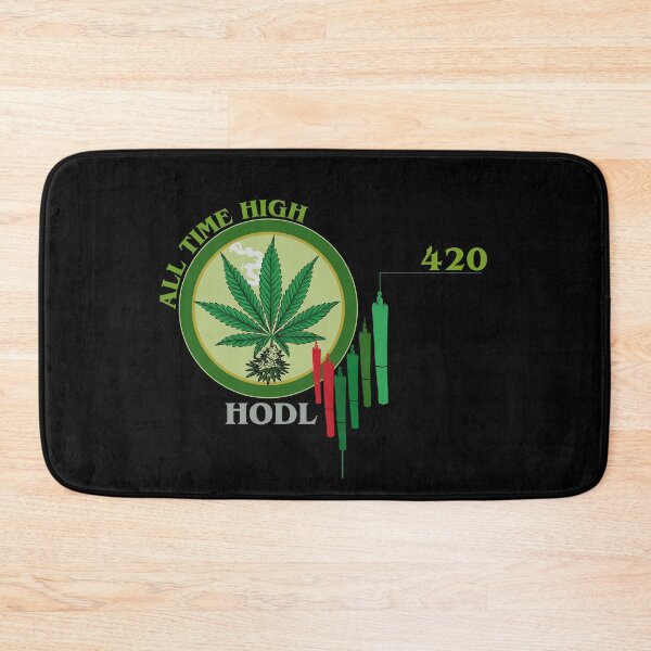 Item preview, Crypto Stoner ATH 420 Weed Coin Meme HODLE designed and sold by Glmart.