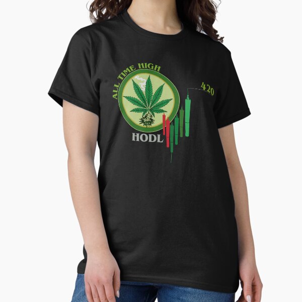 Item preview, Crypto Stoner ATH 420 Weed Coin Meme HODLE designed and sold by Glmart.