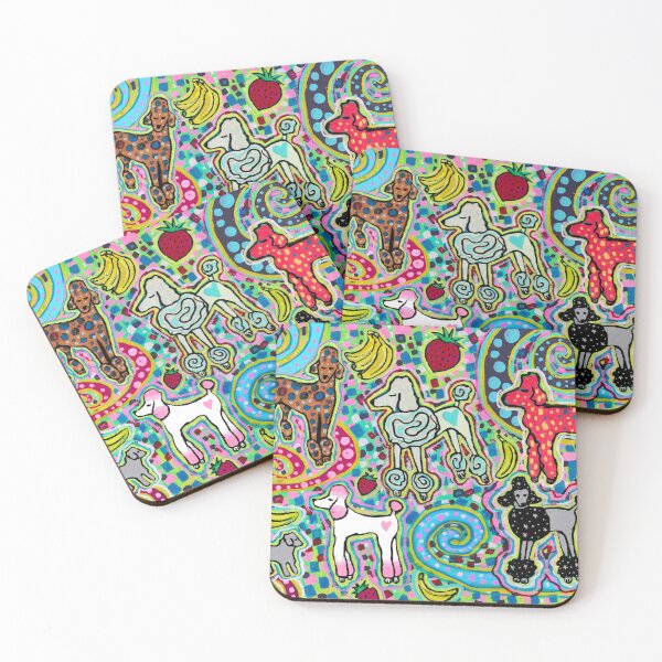 Item preview, COLORFUL POODLES designed and sold by Magicpoodleland.