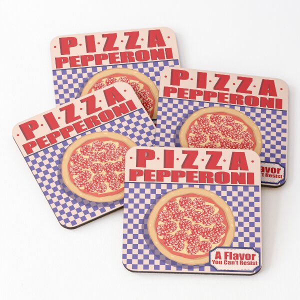 Item preview, Retro Pepperoni pizza designed and sold by Art-of-Rory.