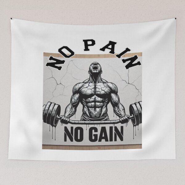 Item preview, NO PAIN, NO GAIN. T-shirt for gym lovers designed and sold by LaModaLoKa01.
