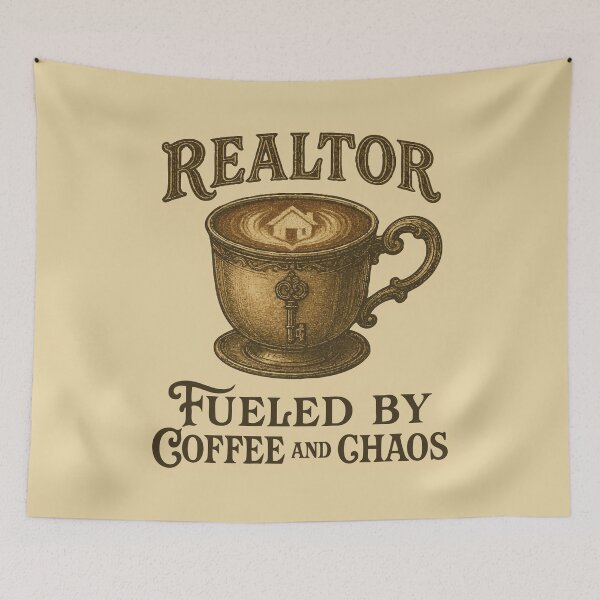 Item preview, Caffeinated Realtor & Chaos designed and sold by intromura.
