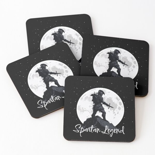 Item preview, Spartan Legend Silhouette Under Full Moon designed and sold by Limitry.