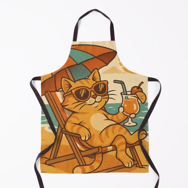 Item preview, Beach Cat Vibes designed and sold by MindfluxStudio.