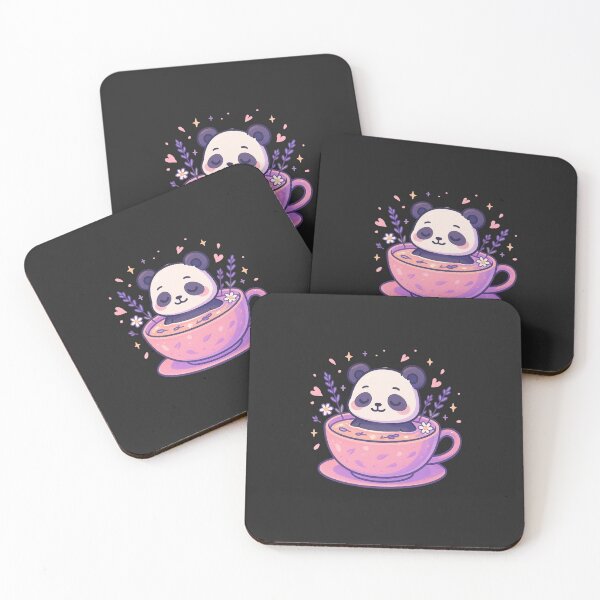 Item preview, Chibi Panda in a Teacup of Calm – Herbal Soak for the Soul designed and sold by ColorSplash123.
