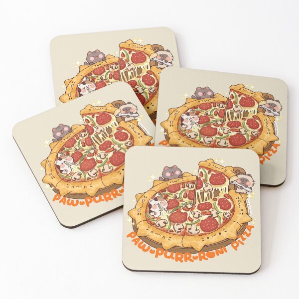 Item preview, Paw-purr-roni Pizza  designed and sold by NasDoodleArt.