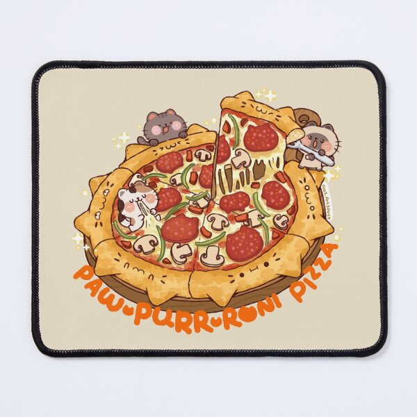 Item preview, Paw-purr-roni Pizza designed and sold by NasDoodleArt.