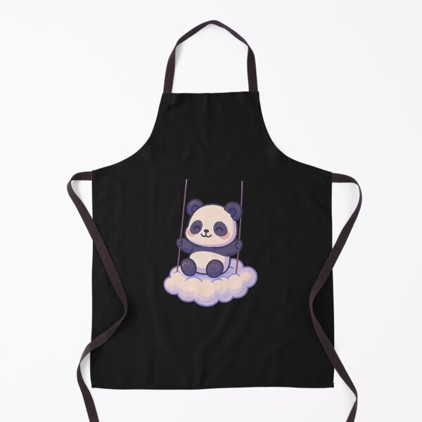 Item preview, Chibi Panda on a Cloud Swing – Floating in Emotional Freedom designed and sold by ColorSplash123.