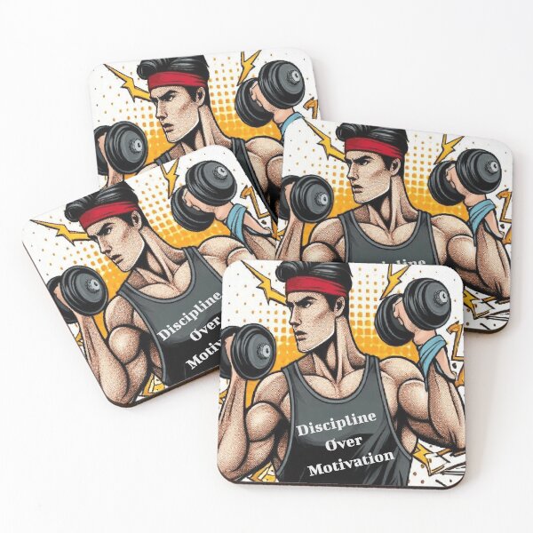 Item preview, Discipline Over Motivation. All for Gym designed and sold by LaModaLoKa01.
