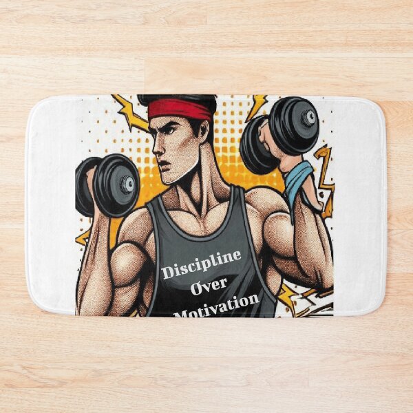Item preview, Discipline Over Motivation. All for Gym designed and sold by LaModaLoKa01.