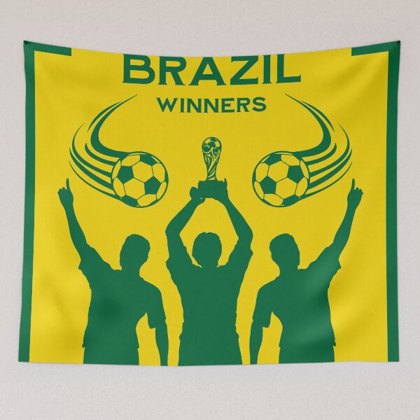 Item preview, Brazil Football Winners designed and sold by happygiftideas.