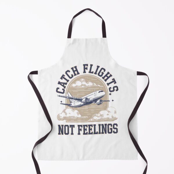 Item preview, Catch Flights Not Feelings Airplane Quote Retro Style designed and sold by Taans-Creation.