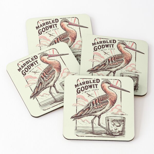 Item preview, Marbled Godwit 3 designed and sold by theAVIARY7.