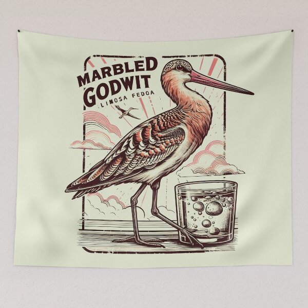 Item preview, Marbled Godwit 3 designed and sold by theAVIARY7.
