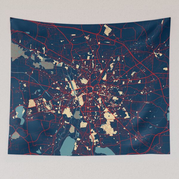 Item preview, Leipzig City Map of Saxony, Germany - Hope designed and sold by deMAP.