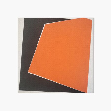 Item preview, Orange Black Geometric Shapes Abstract Minimalist Composition designed and sold by Artbyvo.