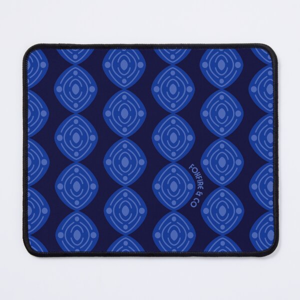 Item preview, Atomic Blooms - Bleu marine et bleu designed and sold by FoxfireAndCo.