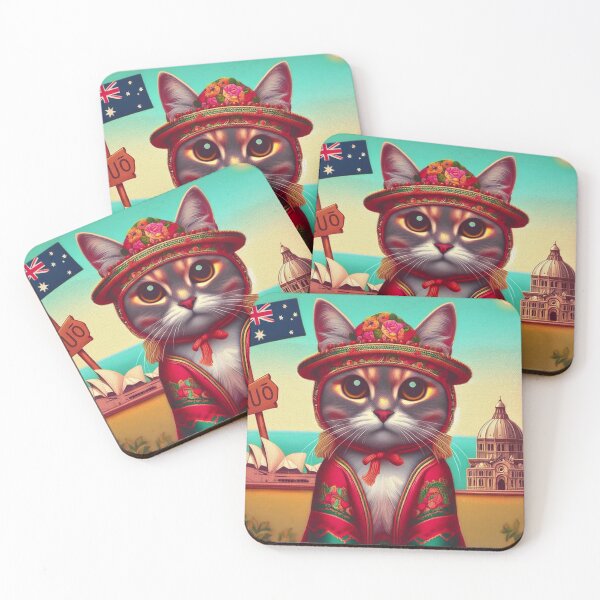 Item preview, Aussie Feline Fiesta designed and sold by ZenOfAIarts.