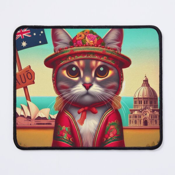 Item preview, Aussie Feline Fiesta designed and sold by ZenOfAIarts.