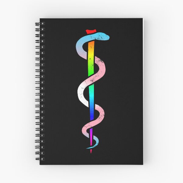 Item preview, Worn Rod of Asclepius (LGBT) designed and sold by SpitsPixels.