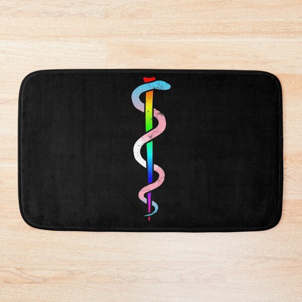 Item preview, Worn Rod of Asclepius (LGBT) designed and sold by SpitsPixels.