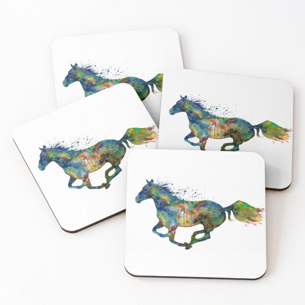 Item preview, Running Horse Watercolor Silhouette designed and sold by caracatita75.