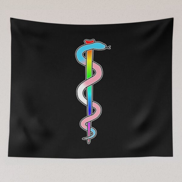 Item preview, Rod of Asclepius (LGBT) designed and sold by SpitsPixels.