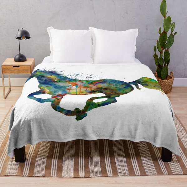 Item preview, Running Horse Watercolor Silhouette designed and sold by caracatita75.