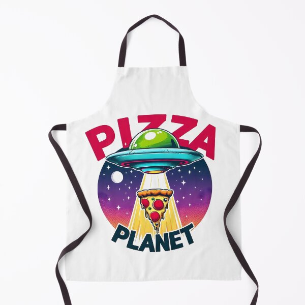 Item preview, pizza, pizza love, spaceship designed and sold by TrueArtVibes.
