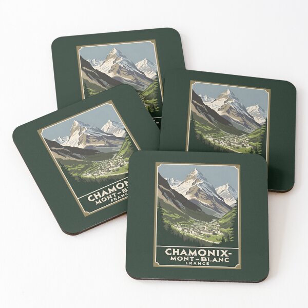 Item preview, A Vintage Travel Art of Chamonix-Mont-Blanc - France  designed and sold by GoodOldVintage.