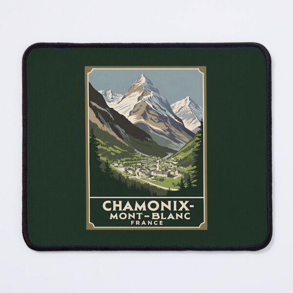 Item preview, A Vintage Travel Art of Chamonix-Mont-Blanc - France  designed and sold by GoodOldVintage.