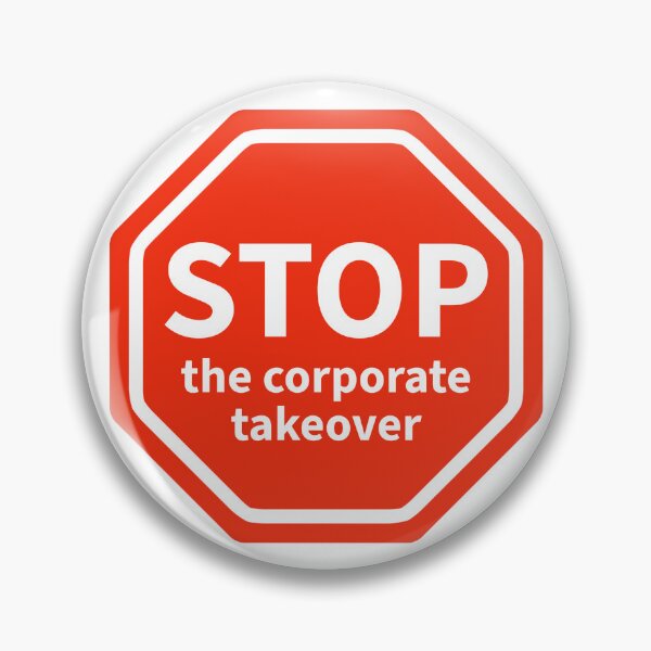 Item preview, Stop the corporate takeover  designed and sold by Rachel the Artist .