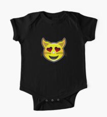 love cat emoji One Piece - Short Sleeve
