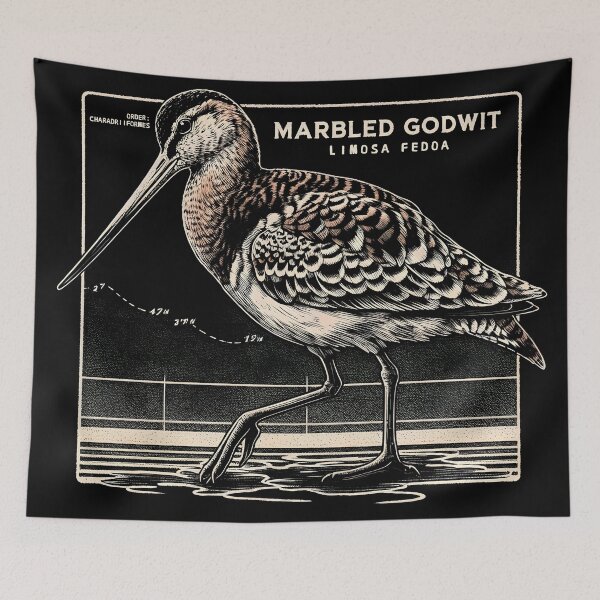 Item preview, Marbled Godwit 4 designed and sold by theAVIARY7.
