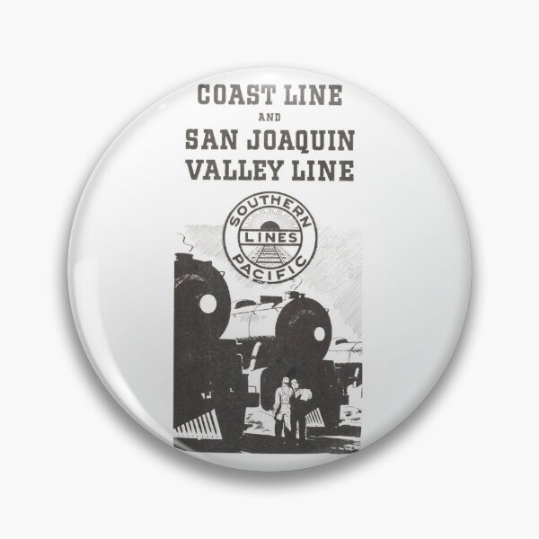 Artikelvorschau, Vintage Southern Pacific Railroad - Coast Line and San Joaquin Valley Line entworfen und verkauft von QuayTradingCo.