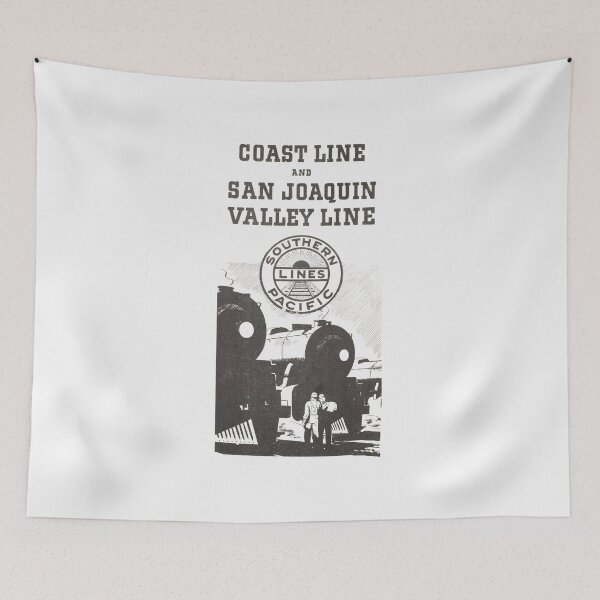 Artikelvorschau, Vintage Southern Pacific Railroad - Coast Line and San Joaquin Valley Line entworfen und verkauft von QuayTradingCo.