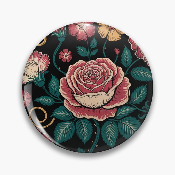 Item preview, floral pattern in neo-traditional style designed and sold by Lilashakti ⭐️ ⭐️ ⭐️ ⭐️ ⭐️.